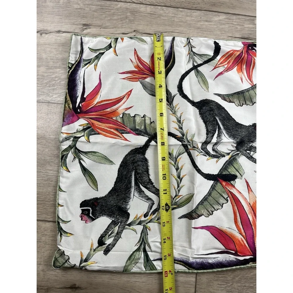 Ardmore Monkey Paradise Silk Pillow Sham (Sham Only) 16